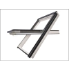 Okno tworzywowo aluminiowe trzyszybowe FAKRO PTP-V U41 w kolorze białym 114x140 RAL 7016